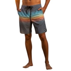 Jacks Surfboards Shorts Mens Size 32 Oceanic Gradient Gym Beach Athletic